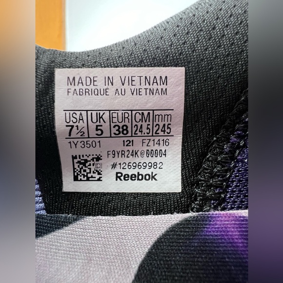 Reebok Women's Dark Orchid Nano X1 Grit Training Shoes Size 7.5 EUC - Picture 7 of 9